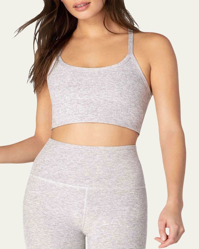 Space-dye Slim Racerback Cropped Tank